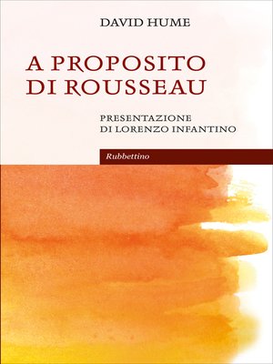 cover image of A proposito di Rousseau